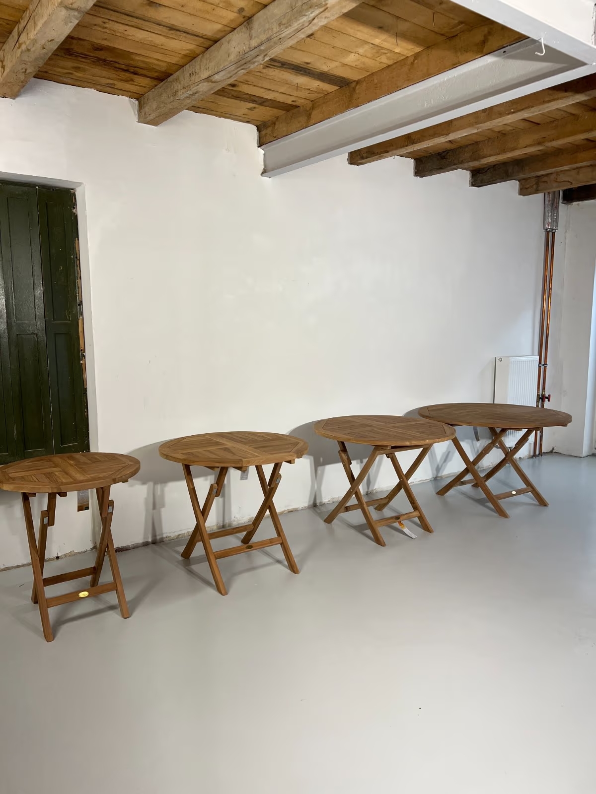 Sunny Smart Klapptisch York rund Teakholz natur 90cm