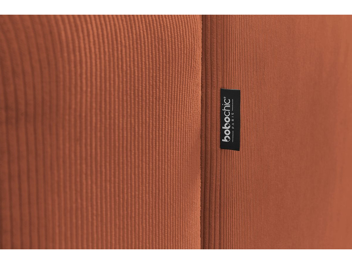 Bobochic Envy Wohnlandschaft mit Pouf Cordsamt Orange