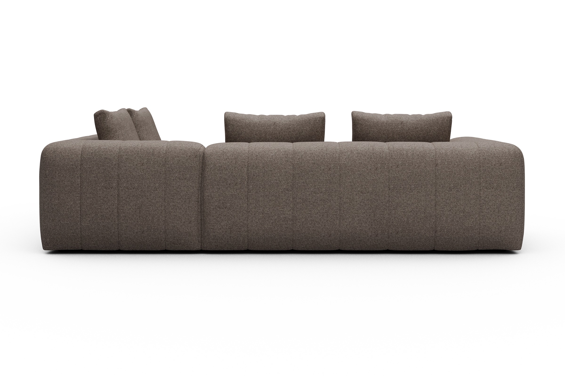 Ecksofa Hugo 2x 2,5-Sitzer Armlehne links Sama-Stone