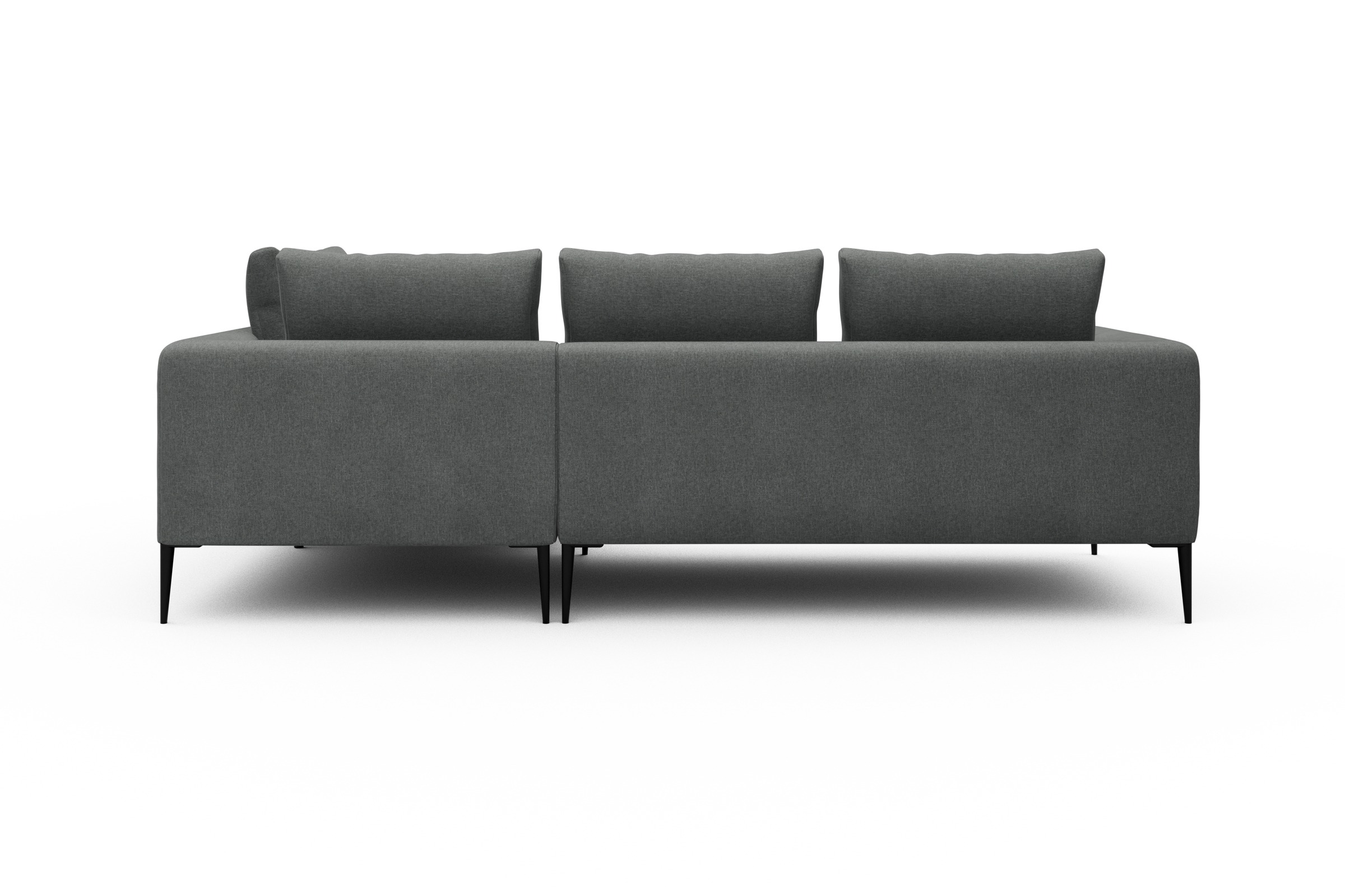 Ecksofa Paul Relax-Ecke rechts mit 2-Sitzer Satya-Steel