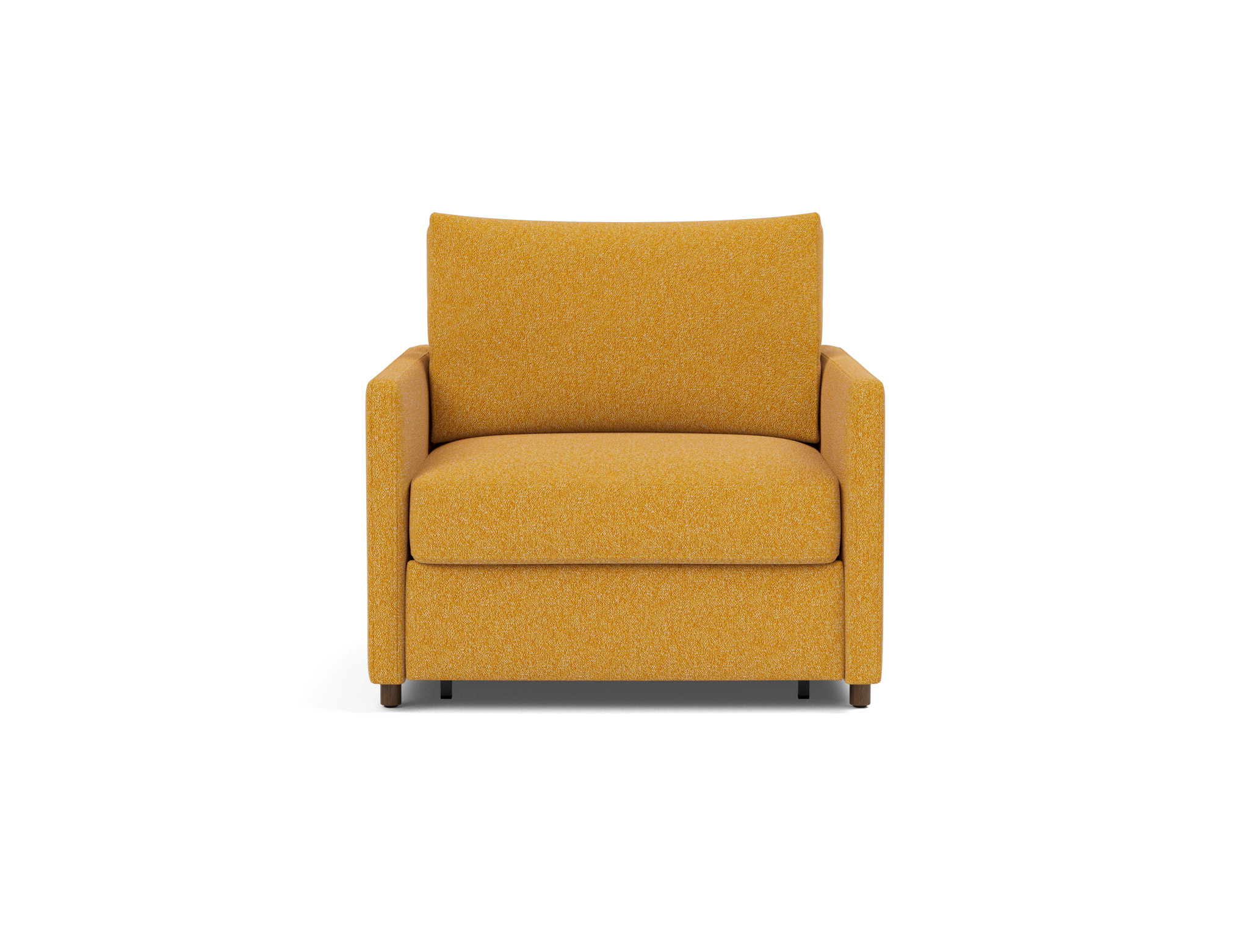 Schlafsessel Neah mit Slim-Armlehnen Boucle Skandi 536-Ochre