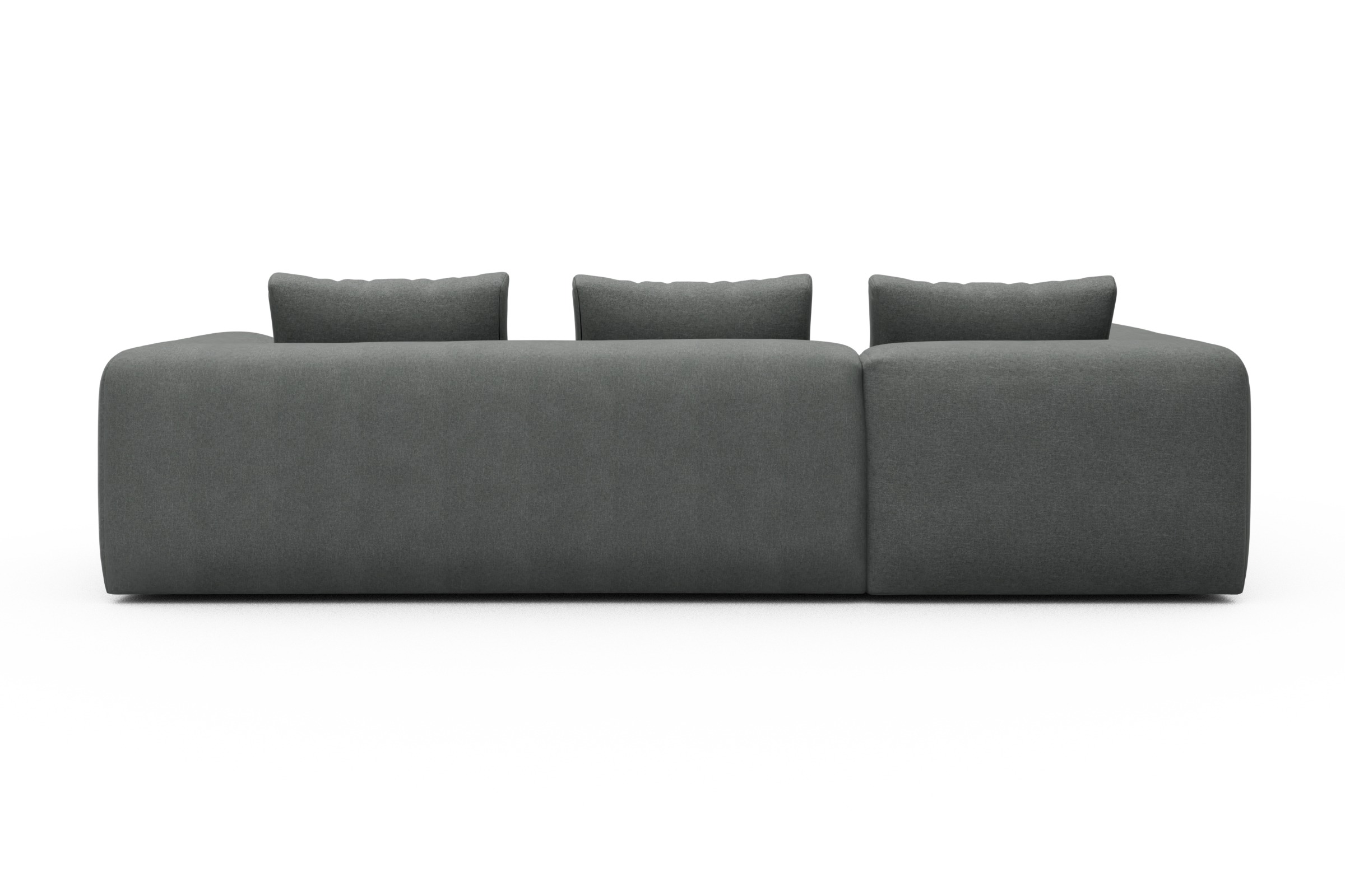 Ecksofa Fred 2x 2,5-Sitzer links offen Satya-Steel