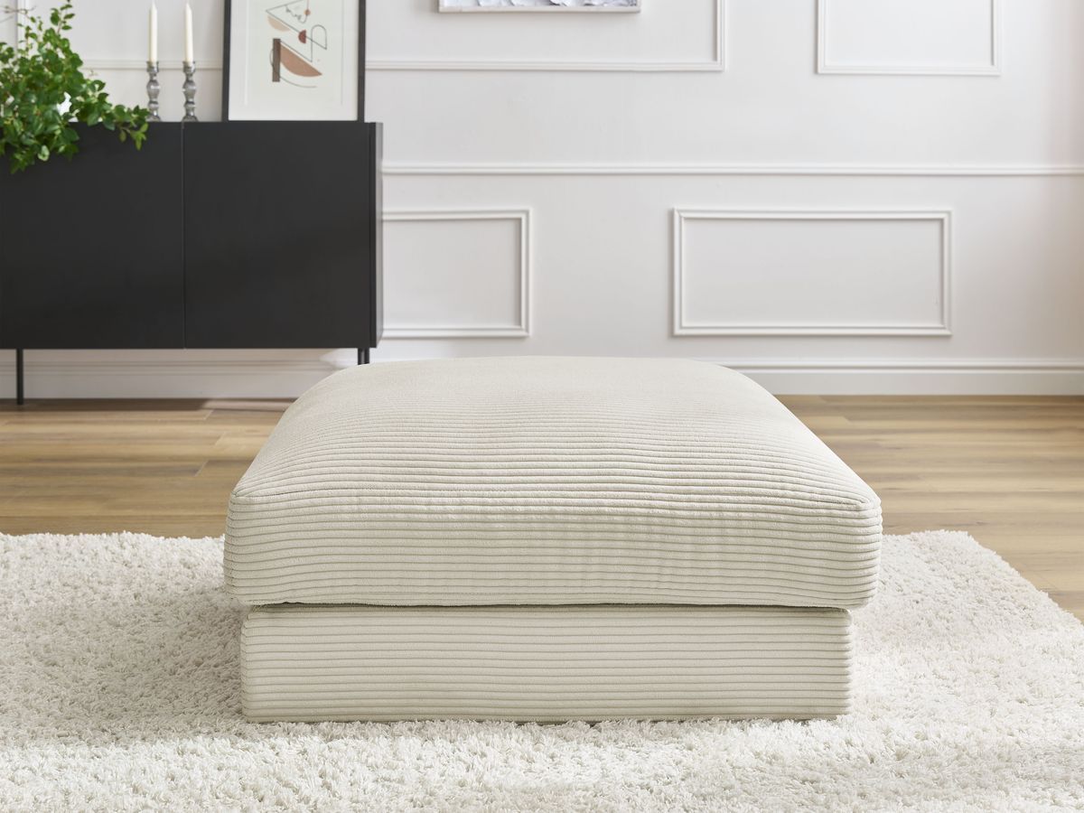 Bobochic Leonard Pouf Cordsamt Beige