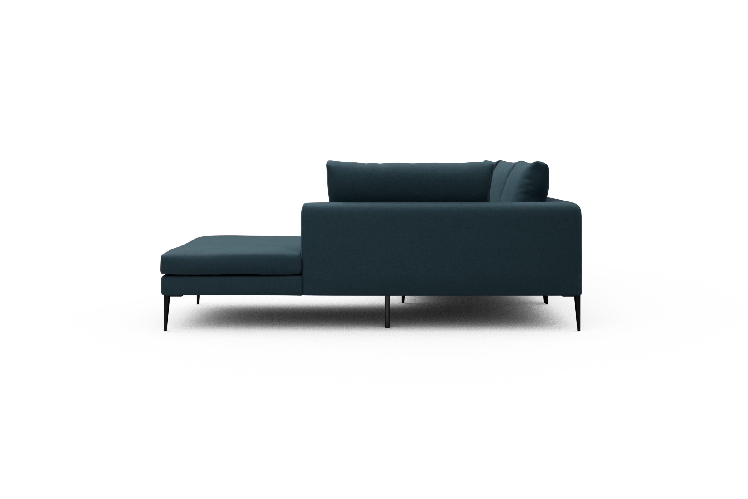 Ecksofa Paul Relax-Ecke links mit 3-Sitzer Satya-Indigo