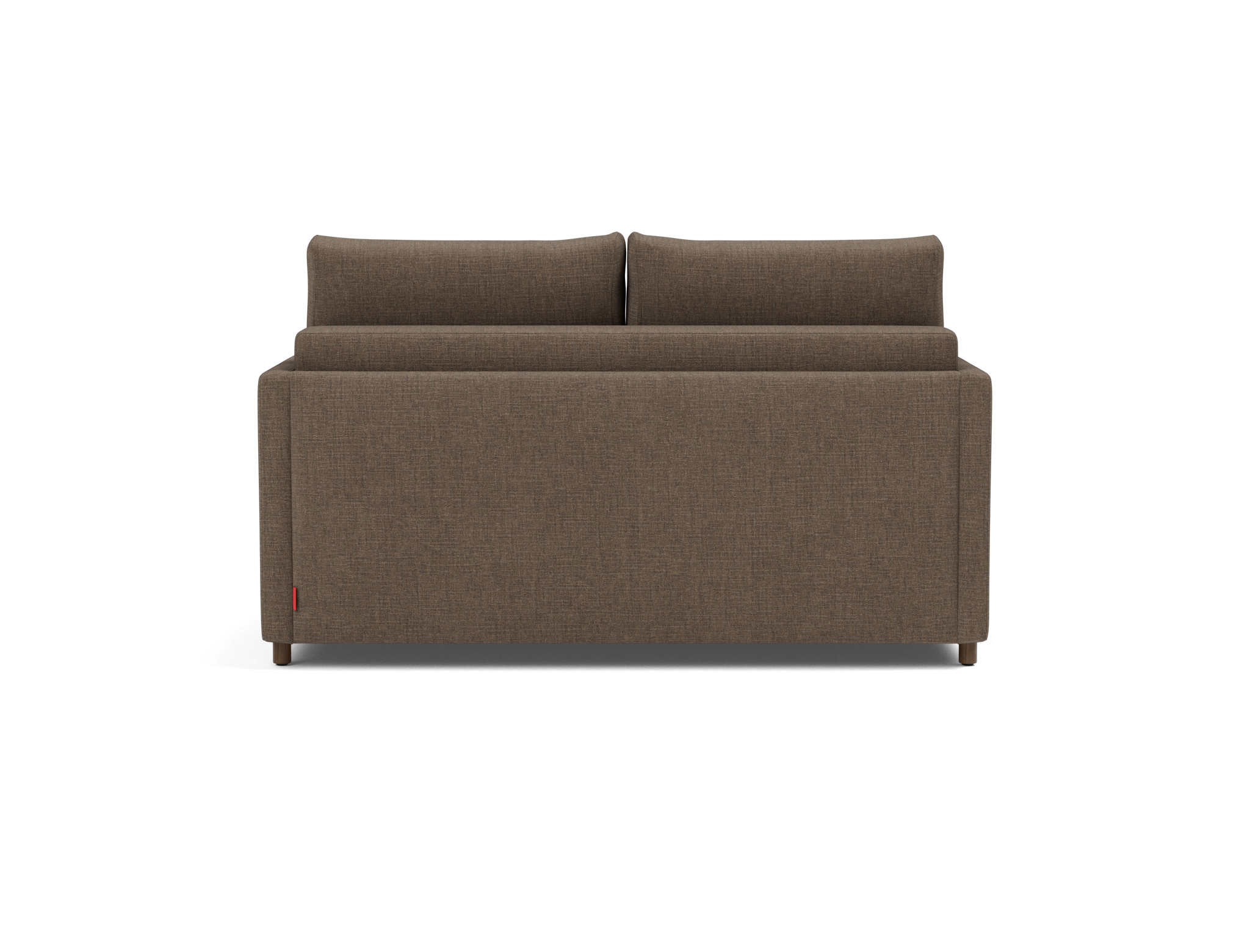 Schlafsofa Neah mit Slim-Armlehnen 140 Chenille Esina 411-Cedar-Brown