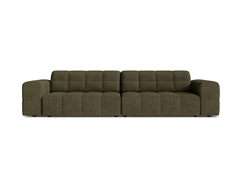 Cosmopolitan Design Sofa Chicago 4-Sitzer Chenille Eden Grün