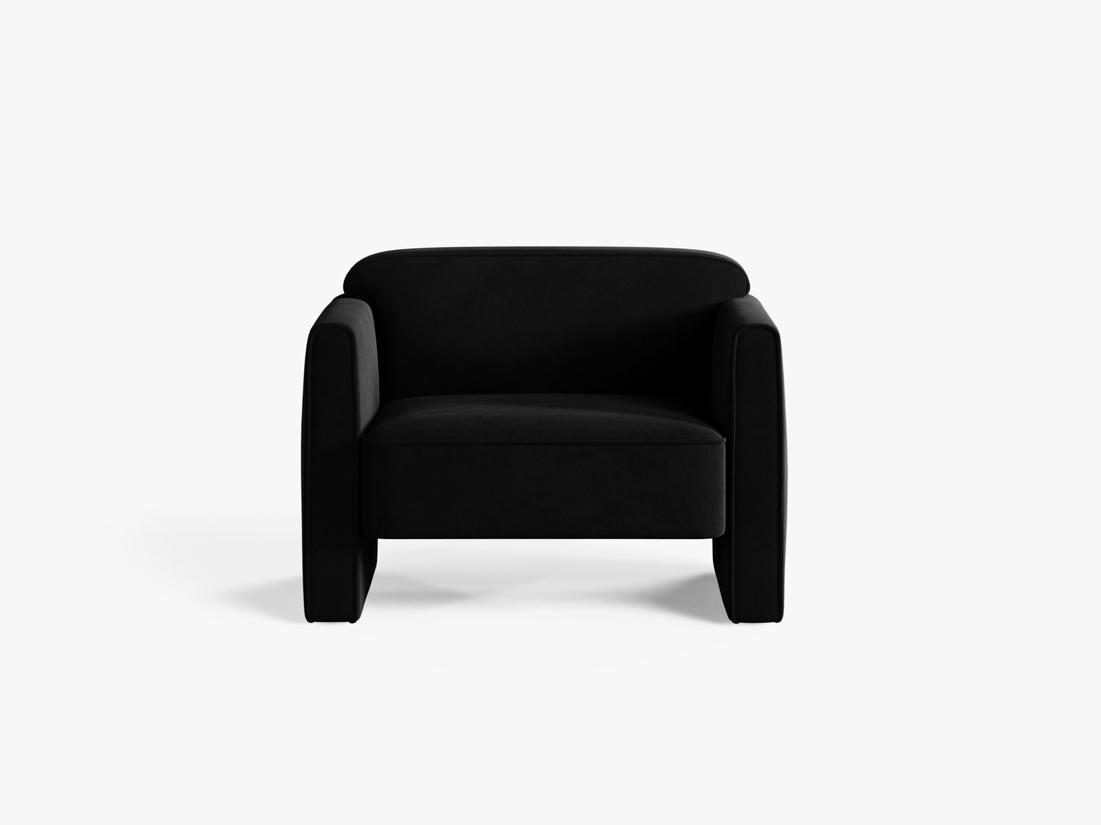 Micadoni Sessel Abby Samt Salvador Schwarz