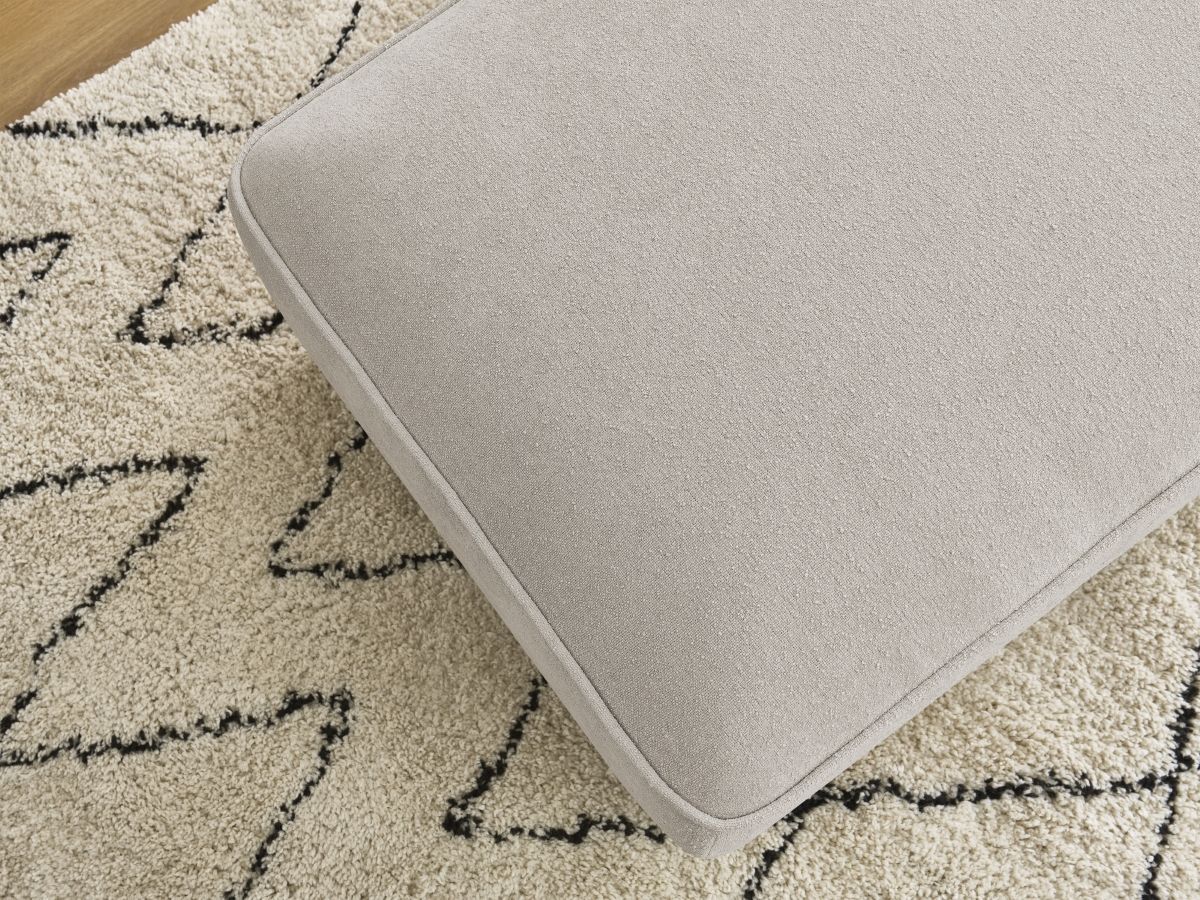 Bobochic Zephyr Pouf Strukturstoff Beige