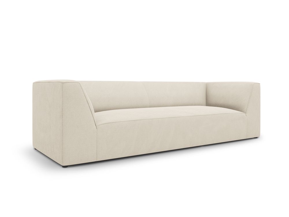 Cosmopolitan Design Sofa Siena 3-Sitzer Kord Scala Helles Beige