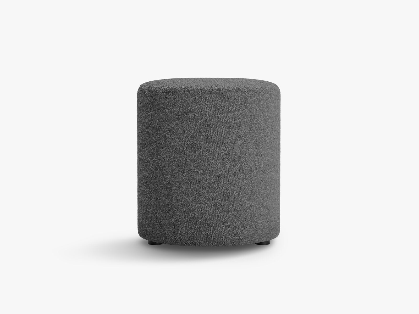 Micadoni Pouf Dia 40cm Boucle Baloo Dunkelgrau
