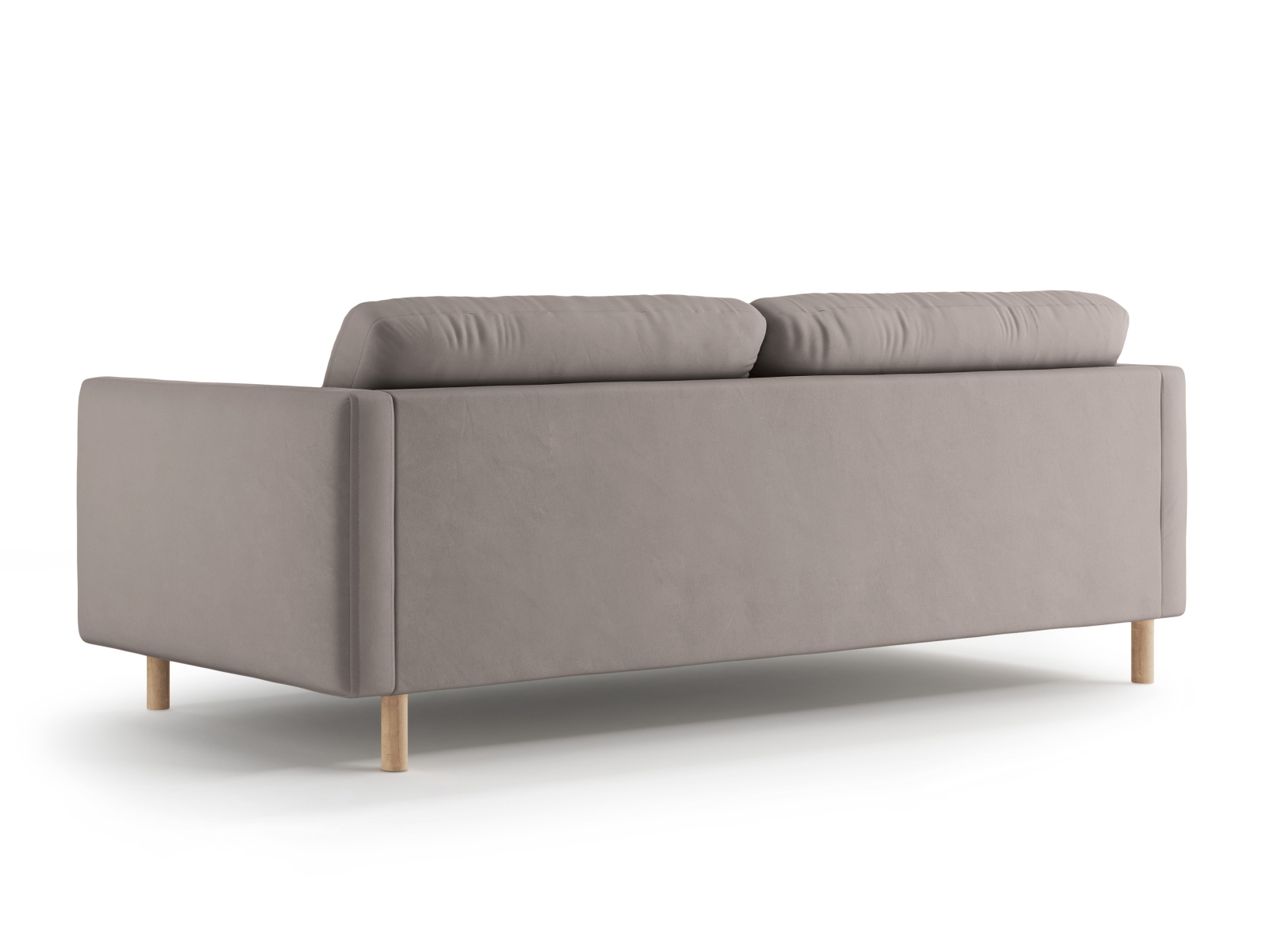 Micadoni Sofa Eden 4-Sitzer Samt Warmes Grau
