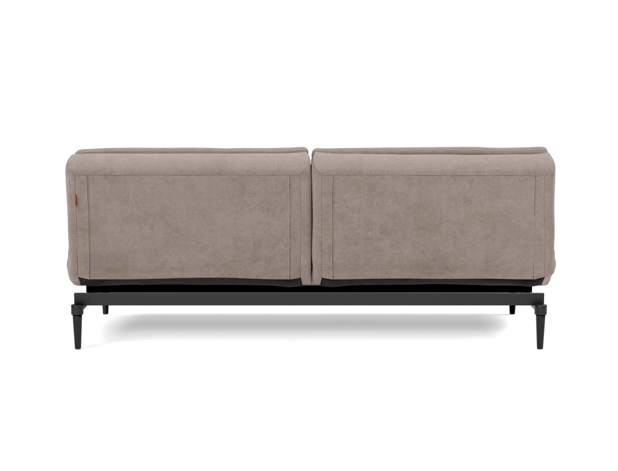 Schlafsofa Dublexo Kord Cordufine 318-Beige Beine Styletto Eiche schwarz