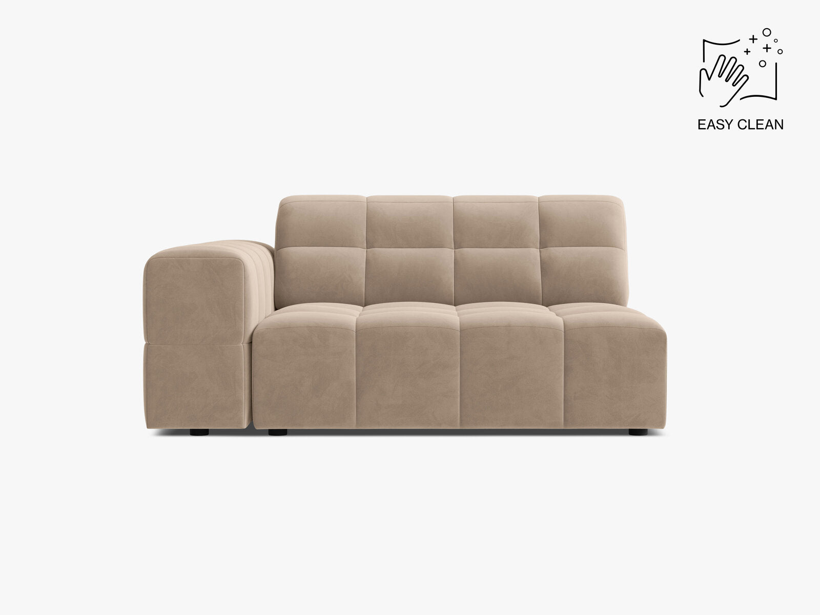 Micadoni Jennifer Sofamodul XL Links Samt Venus Beige