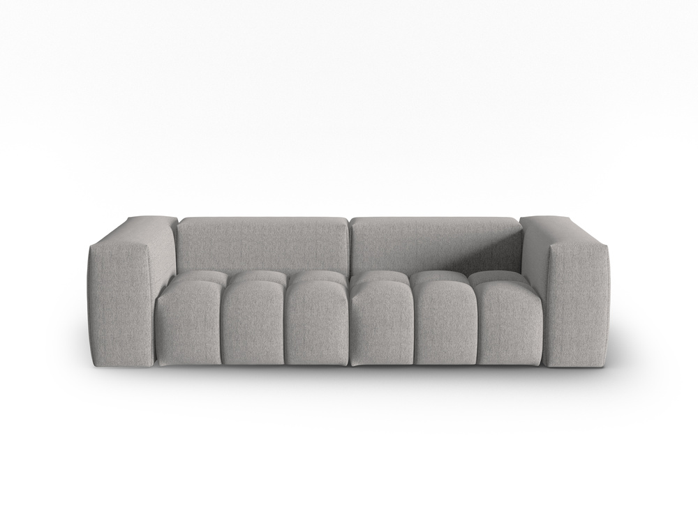 Cosmopolitan Design Sofa Verona 3-Sitzer Strukturierter Stoff Sorella Warmes Grau