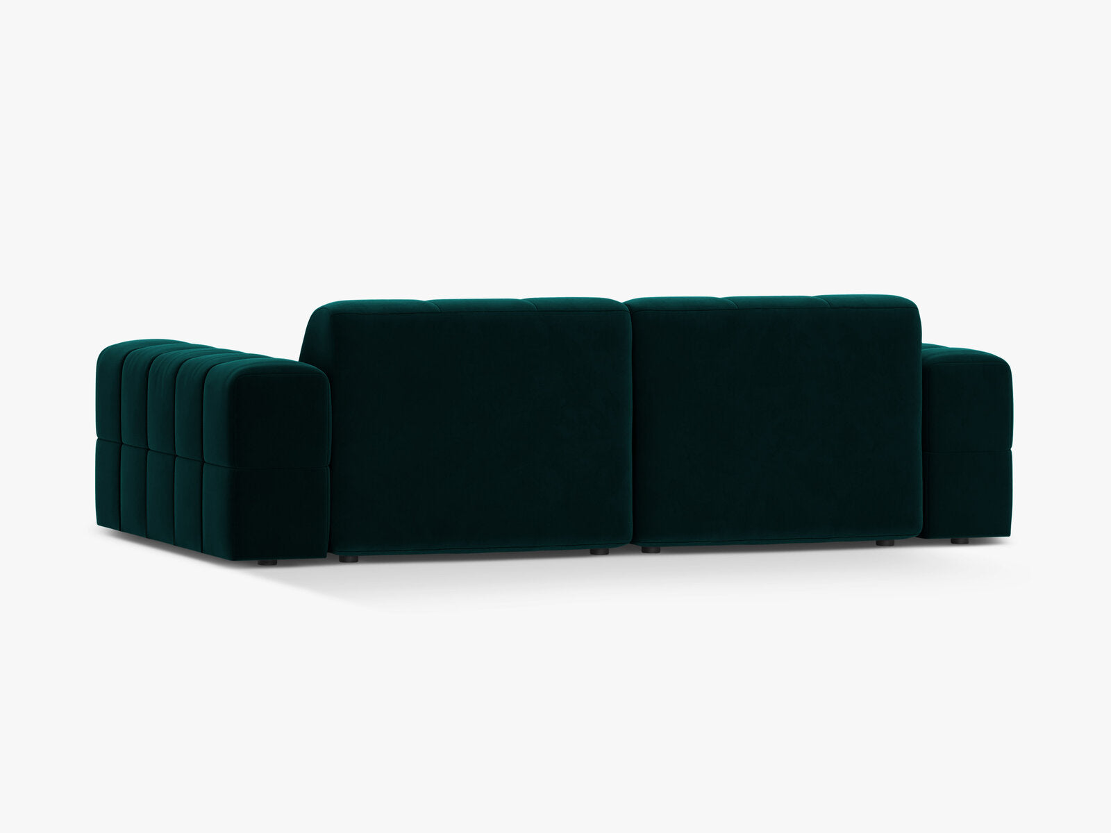 Micadoni Sofa Jennifer 3-Sitzer Samt Venus Dunkel Petrol