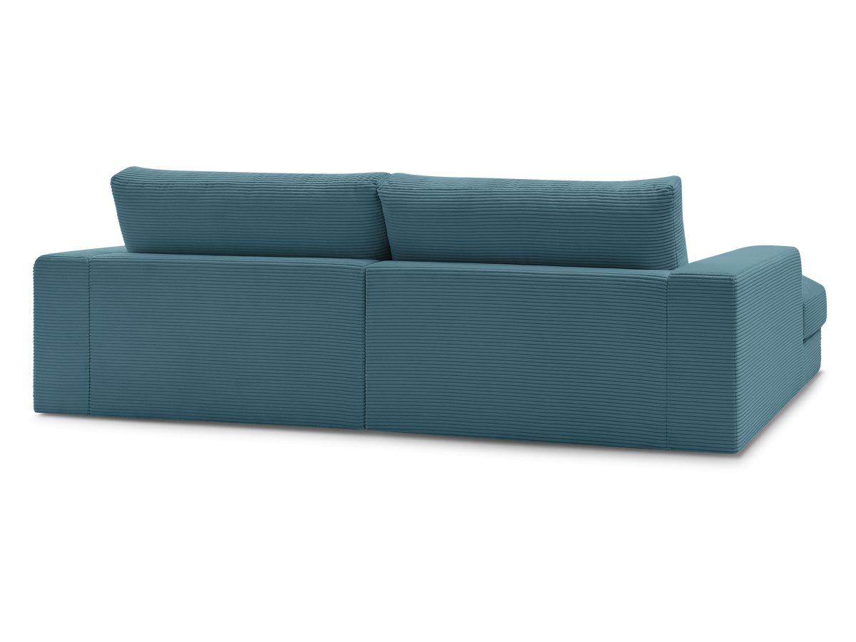 Bobochic Leonard Ecksofa 234 × 159 cm Cordsamt Hellblau Ecke rechts