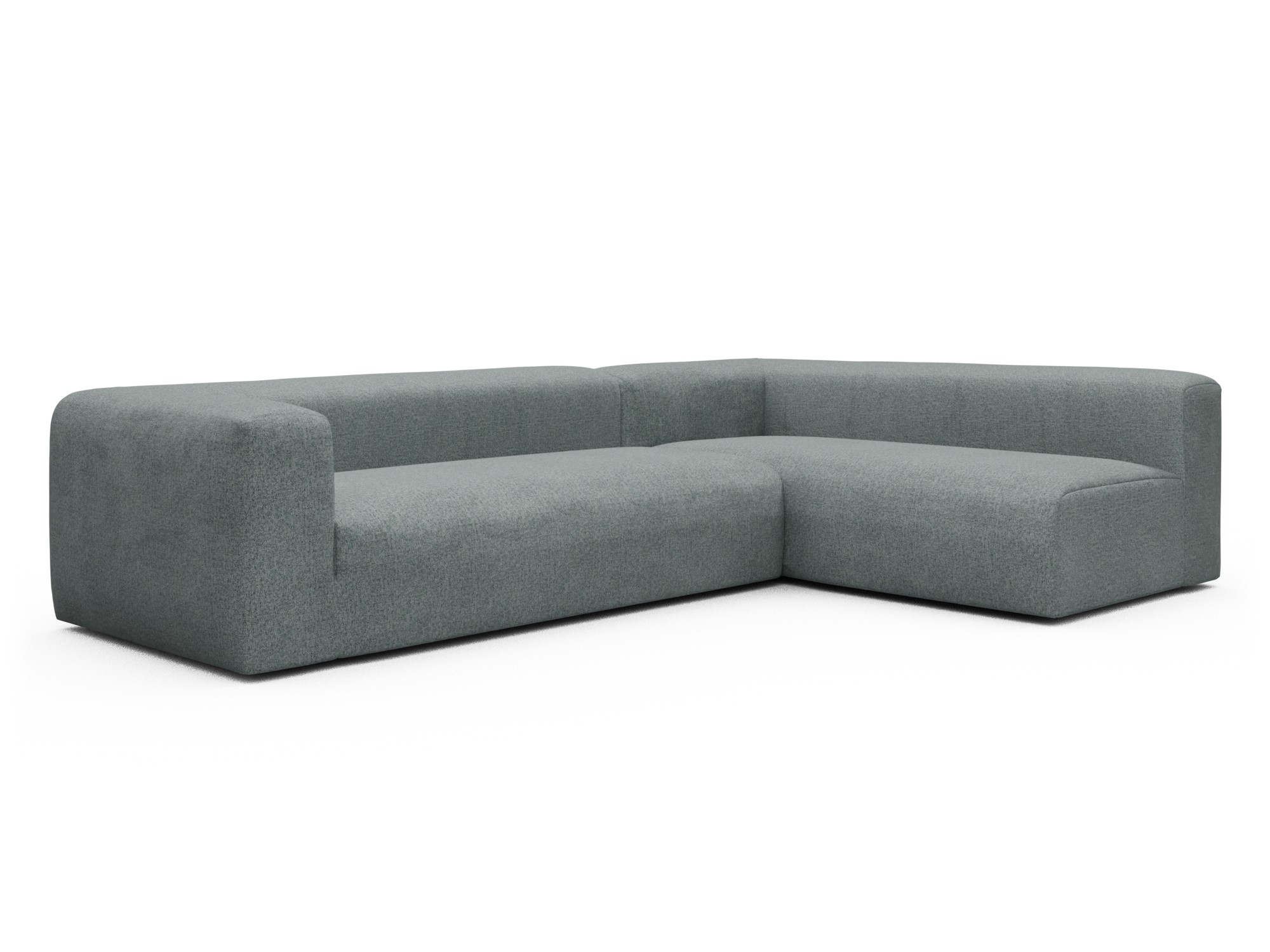 Skandi Home Ecksofa Fred 2x 2,5-Sitzer rechts offen Casone-Light-Mixed-Green moebelfaktor