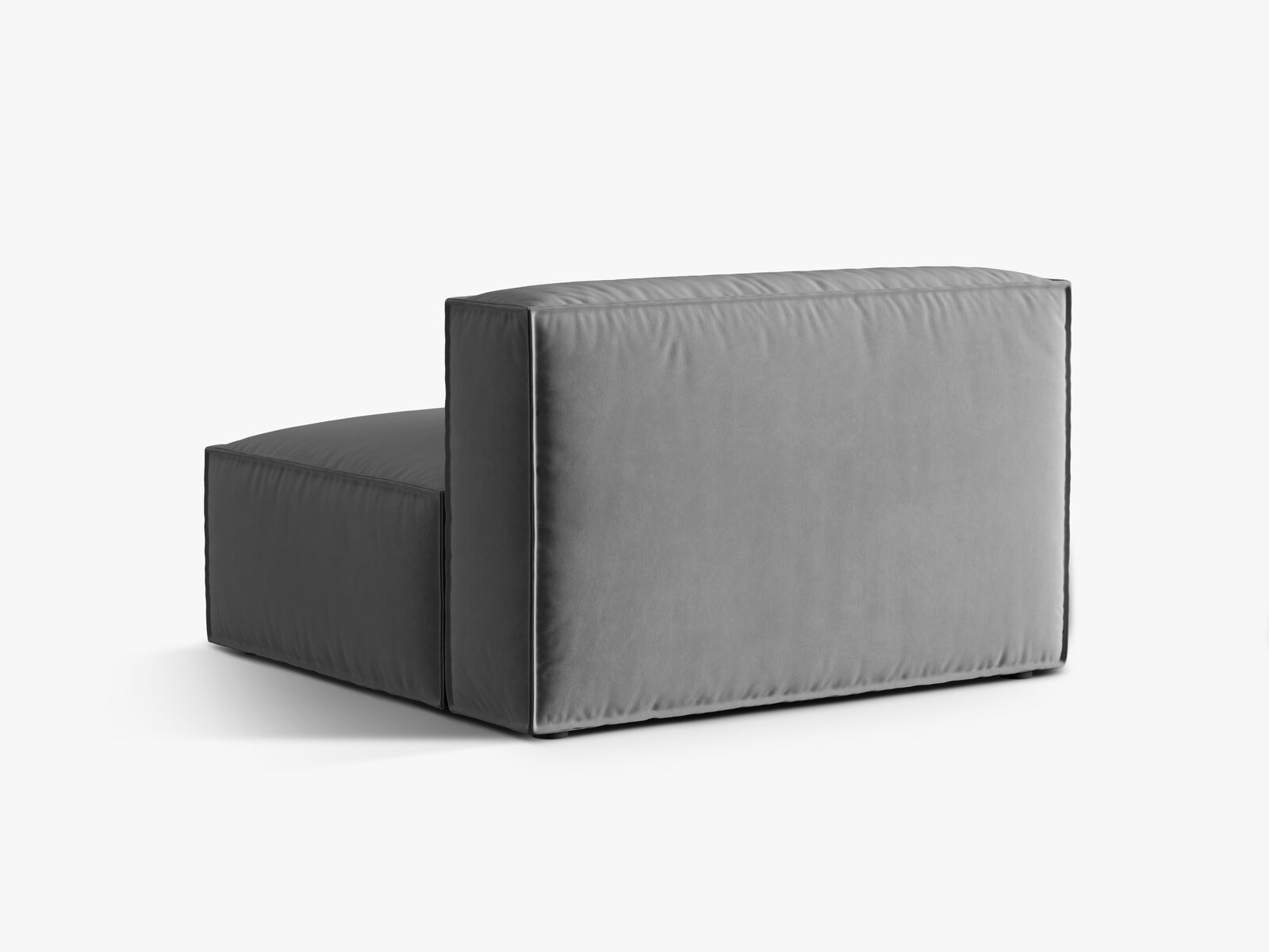 Micadoni Modul Nuria 2-Sitzer Samt Grau