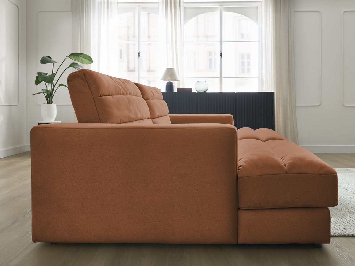 Bobochic Sierra Sofa 4-Sitzer Samt Orange