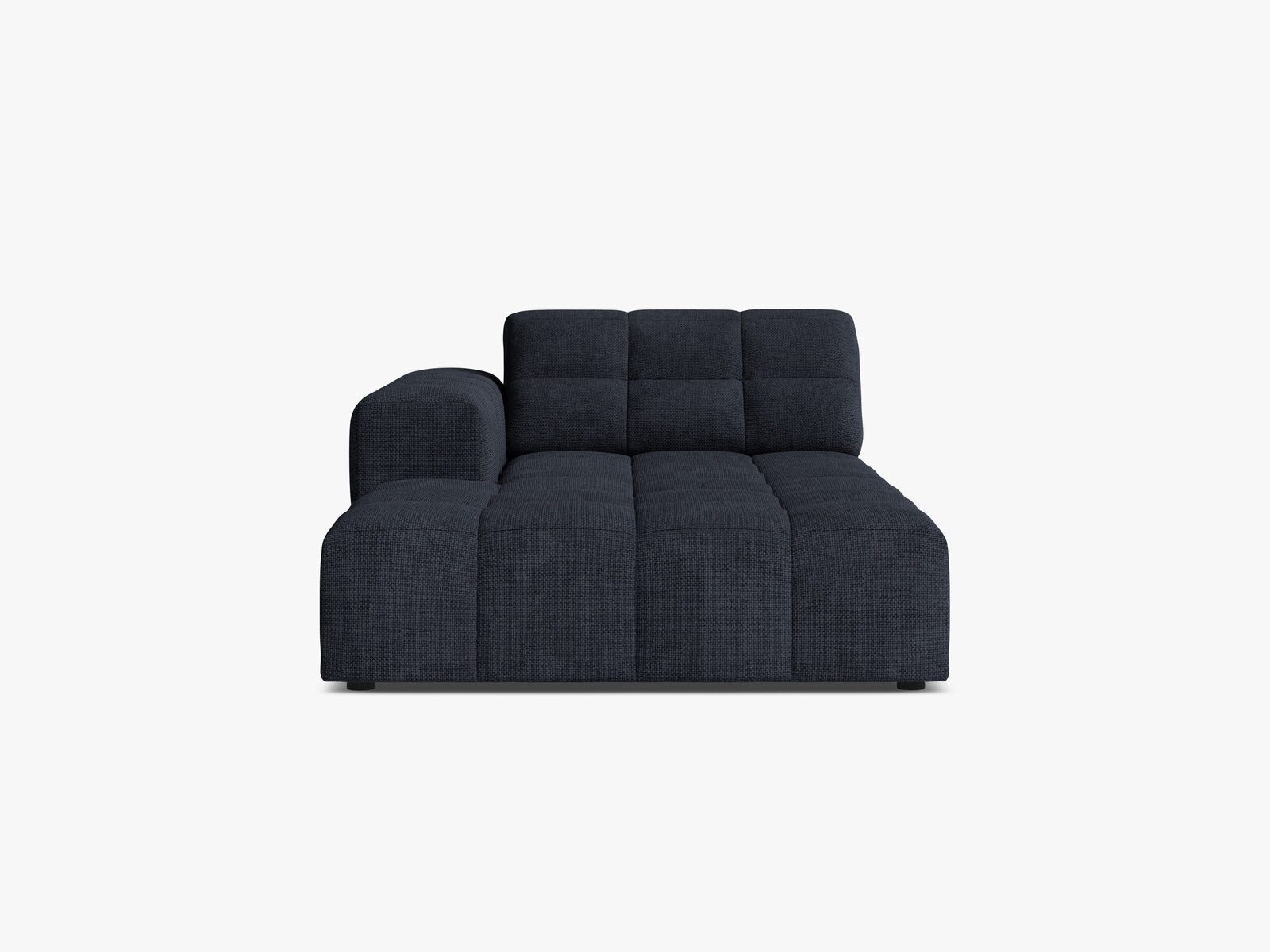 Micadoni Jennifer Chaiselongue Links Chenille Eden Marineblau