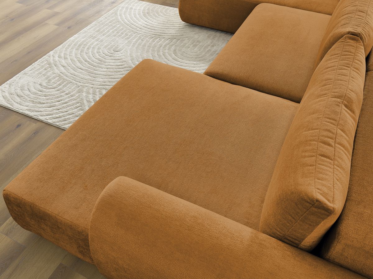 Bobochic Lucien Wohnlandschaft Stoff Gelb Ecke rechts