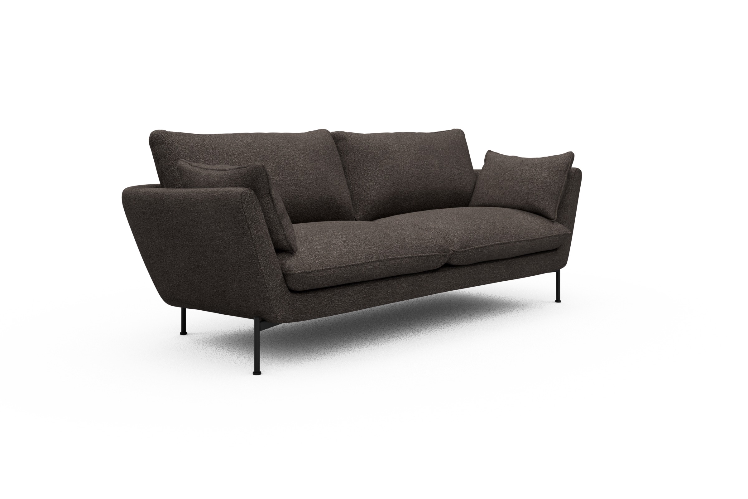 Sofa Anton 3-Sitzer Boucle-Taupe