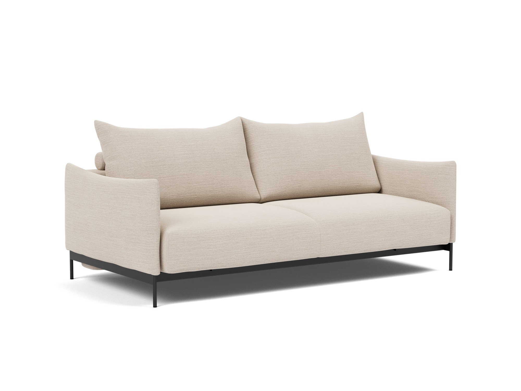 Schlafsofa Malloy Webstoff Blida 612-Sand-Grey