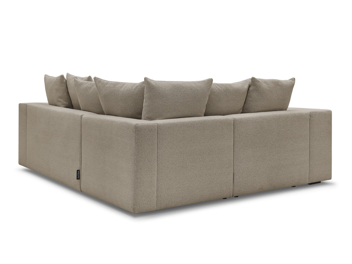Bobochic Voltaire Ecksofa 268 × 214 cm Melange-Stoff Taupe Ecke links