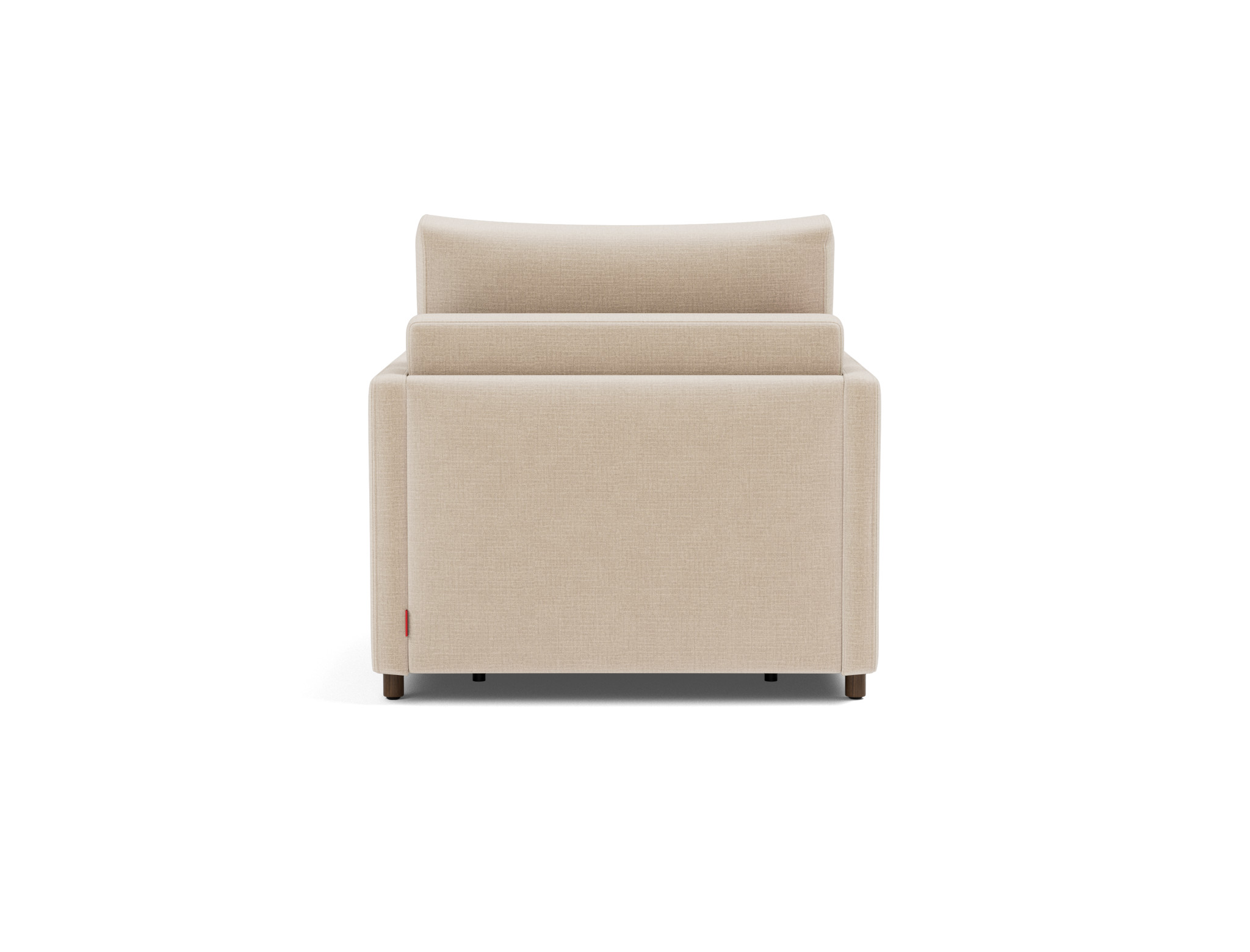 Schlafsessel Neah mit Slim-Armlehnen Chenille Esina 410-Almond-Beige