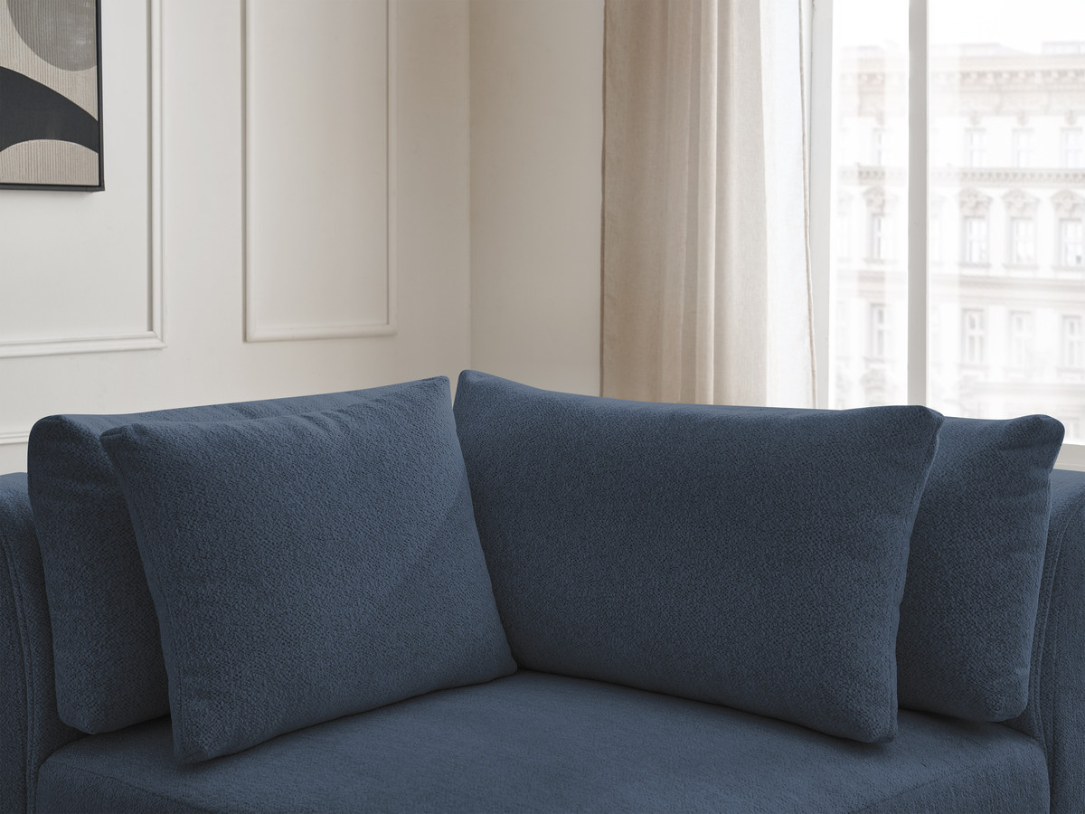 Bobochic Jana Eckmodul Melange-Stoff Blau