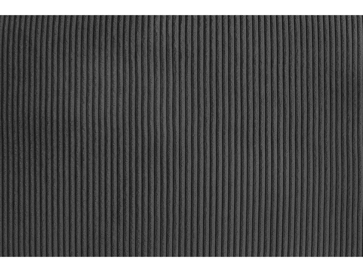 Bobochic Voltaire Ecksofa 322 × 268 cm Cordsamt Dunkelgrau Ecke rechts