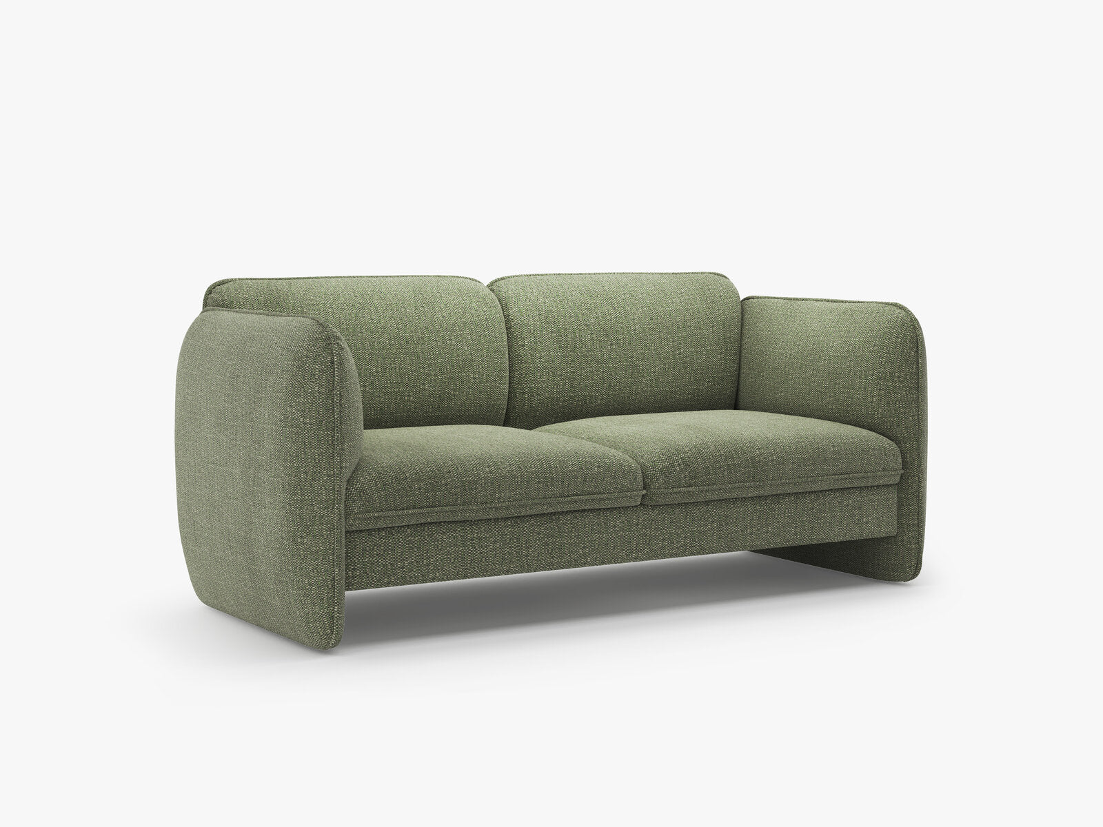 Micadoni Georgia Sofa 2-Sitzer Chenille SILENCIO Grün