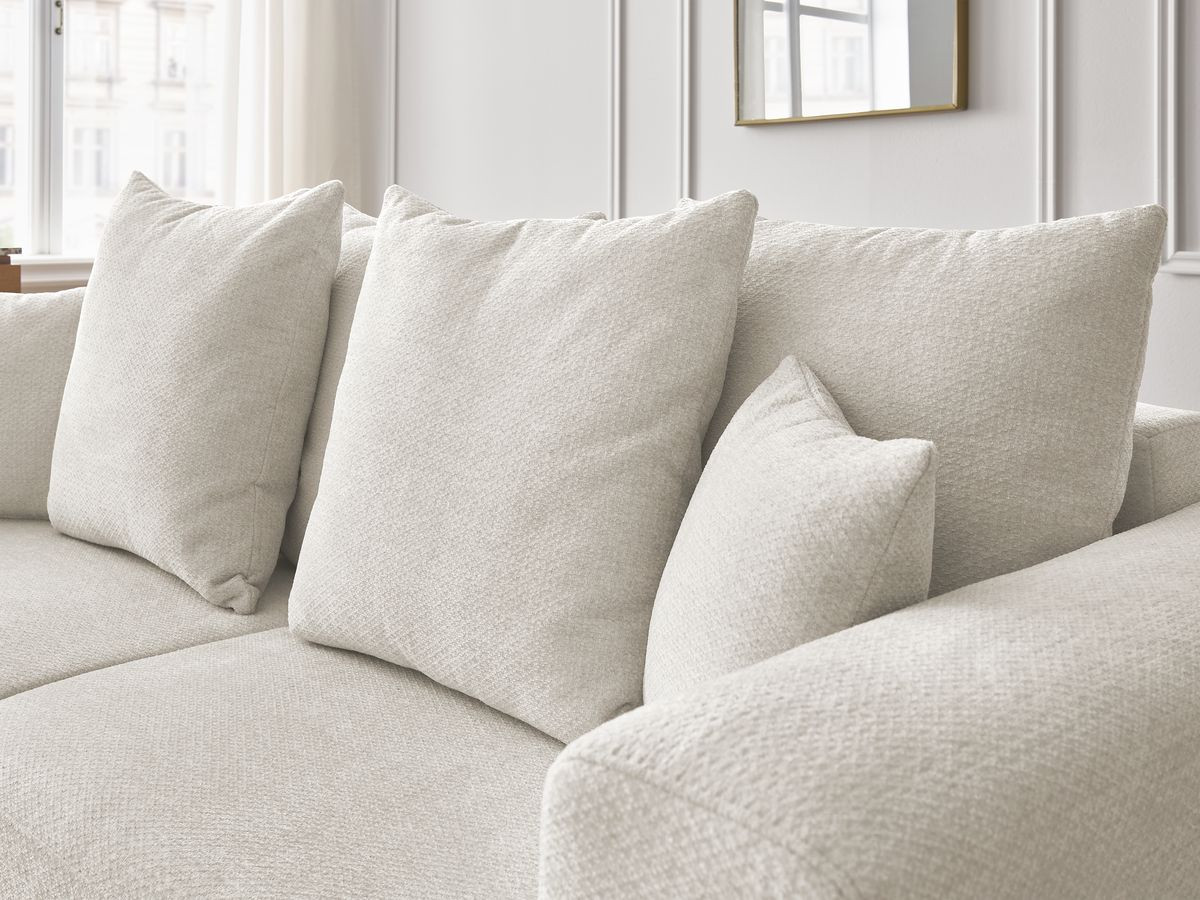 Bobochic Sidonie Sofa 3-Sitzer Melange-Stoff Beige