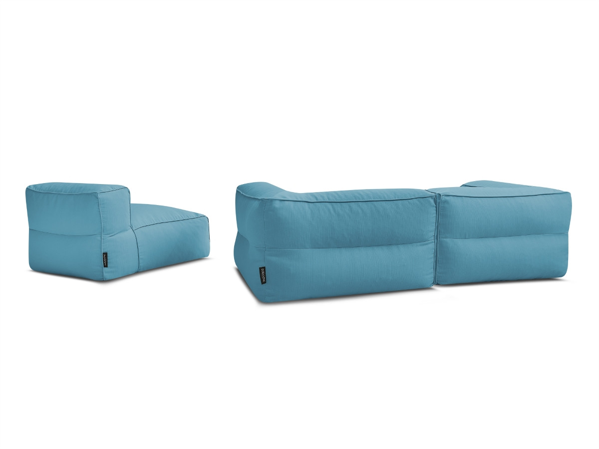 Bobochic Giulia Gartensofa 3-Sitzer Stoff Hellblau