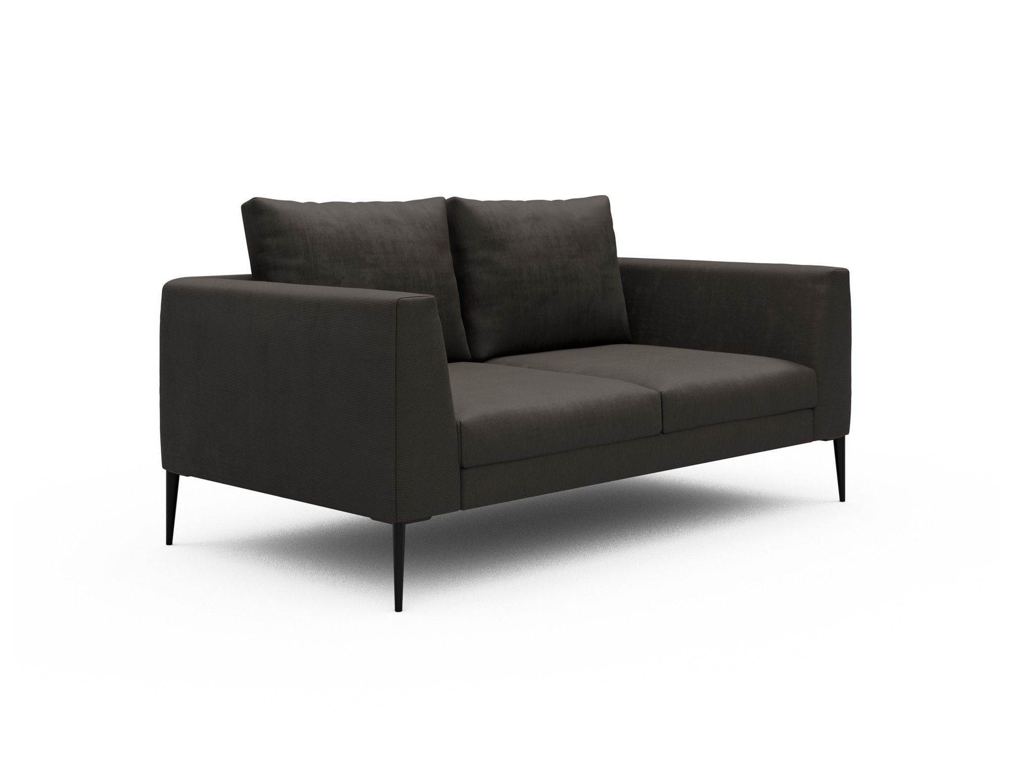 Skandi Home Sofa Paul 2-Sitzer Cordufine-Taupe moebelfaktor