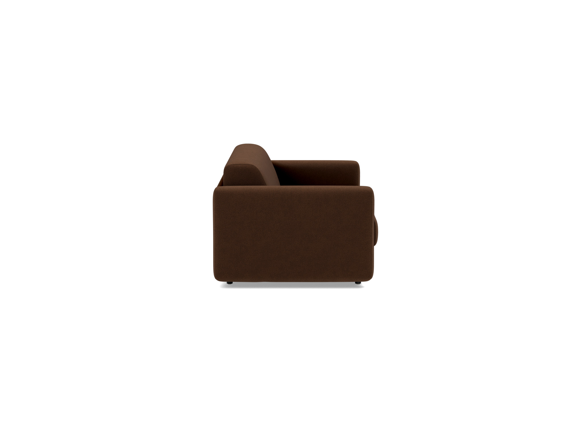 Schlafsofa Killian mit Memory-Matratze 140 Strukturierter Stoff Taura 359-Cappuccino