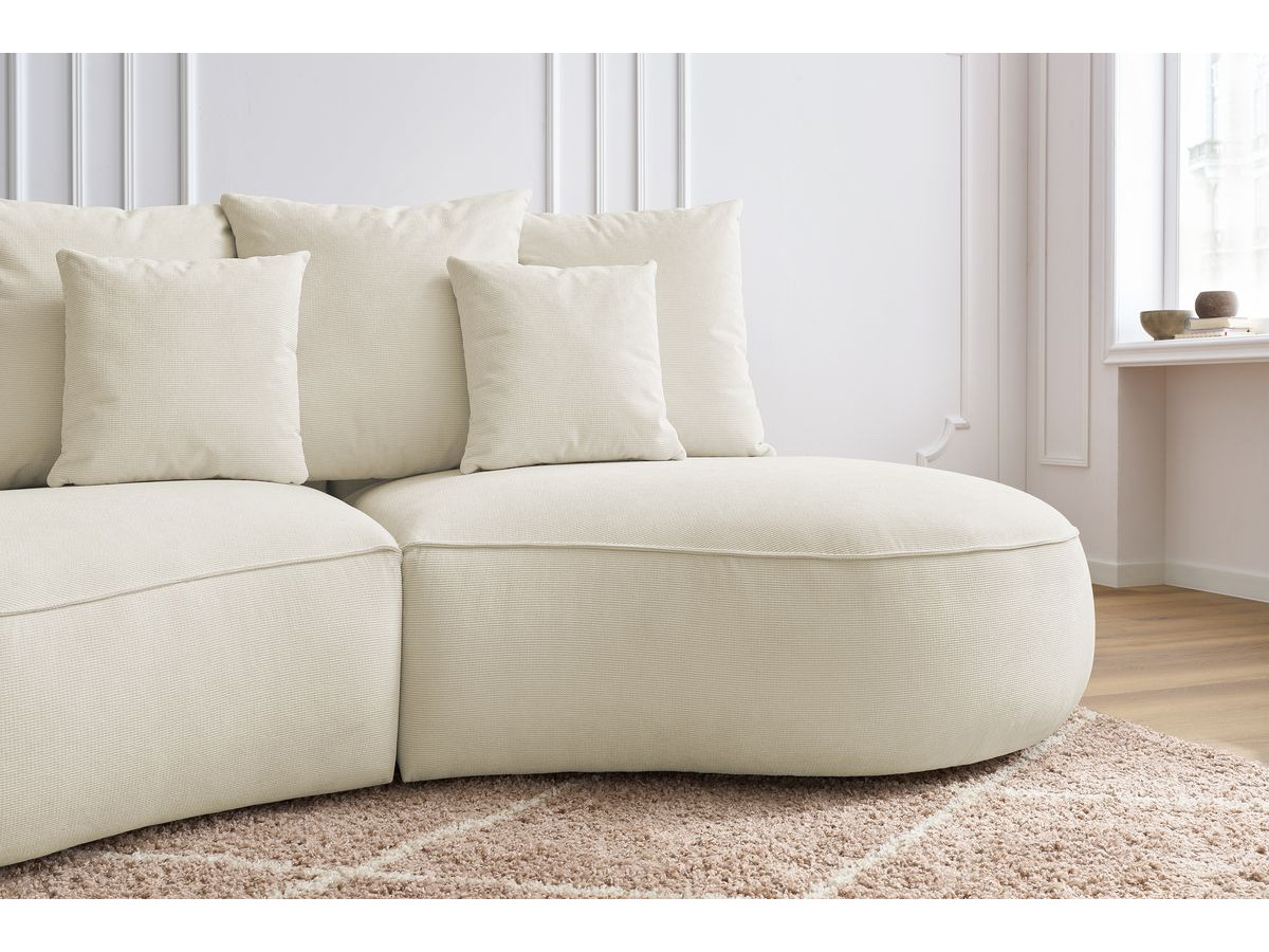 Bobochic Saint-germain Sofa 3-Sitzer Strukturstoff Beige