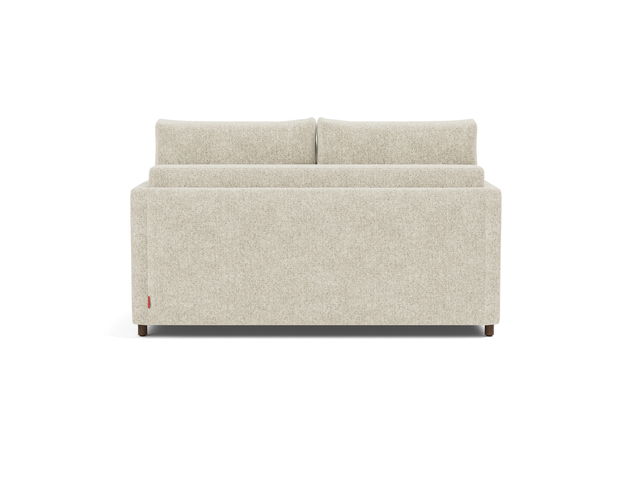 Schlafsofa Neah mit Slim-Armlehnen 140 Strukturierter Stoff Taura 357-Off-White