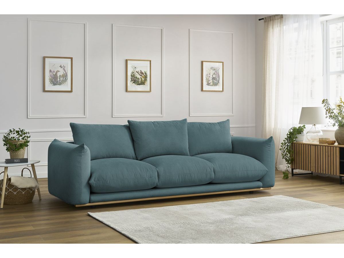 Bobochic Ernest Sofa 3-Sitzer 265 × 106 cm Stoff Dunkelblau