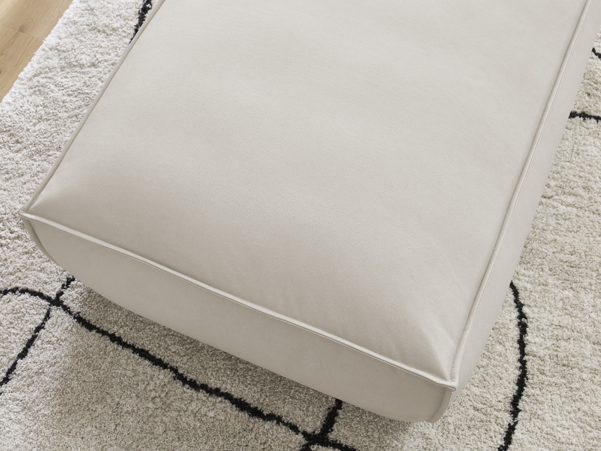 Bobochic Boheme Pouf Kunstleder Beige