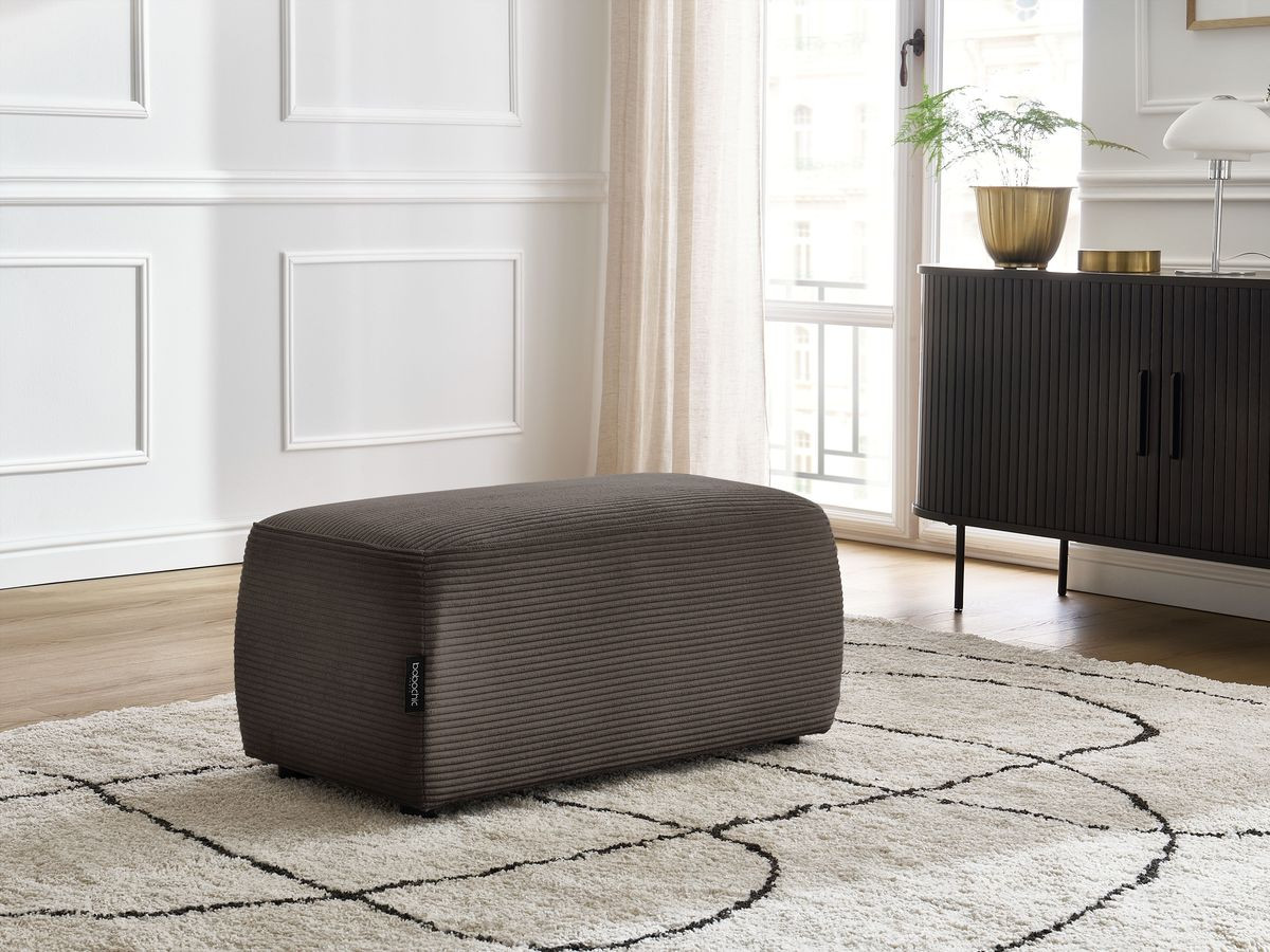 Bobochic Atilla Pouf Cordsamt Taupe