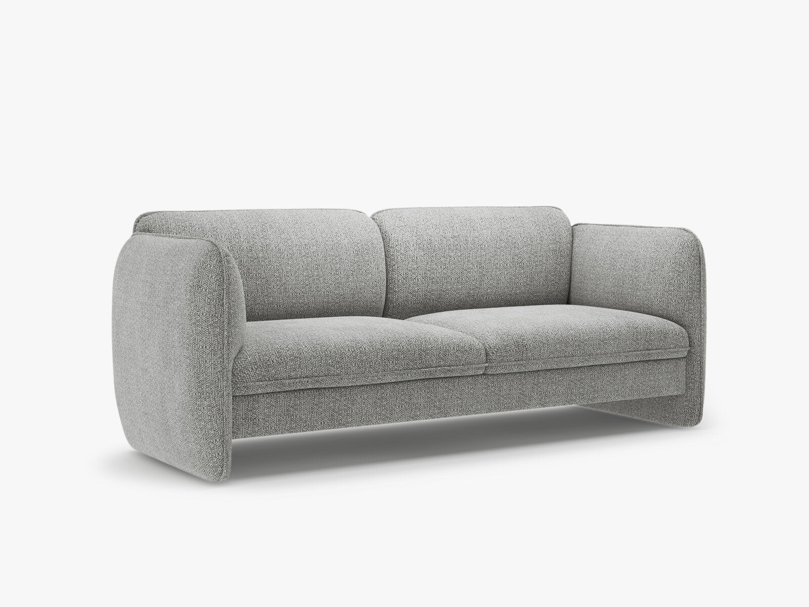 Micadoni Georgia Sofa 3-Sitzer Chenille SILENCIO Grau