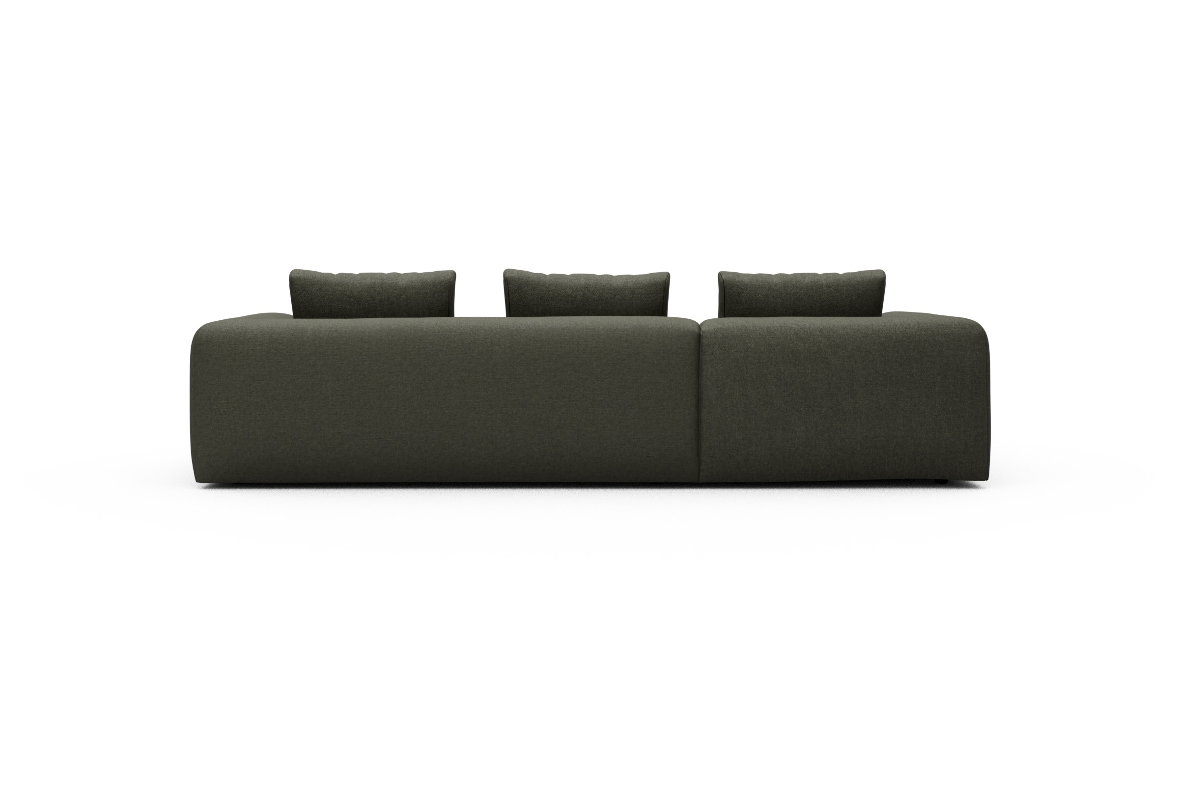 Ecksofa Fred Chaiselongue links mit 2,5-Sitzer Sama-Winter-Moss