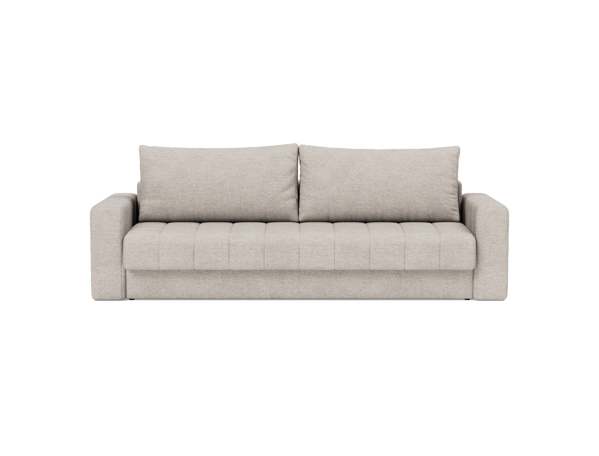 Schlafsofa Akello mit Armlehnen Chenille Yuveno 471-Sand