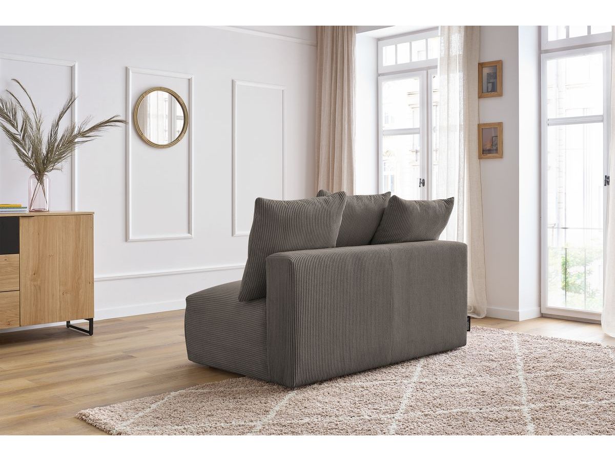 Bobochic Voltaire Sofamodul 2-Sitzer 142 × 100 cm Cordsamt Taupe