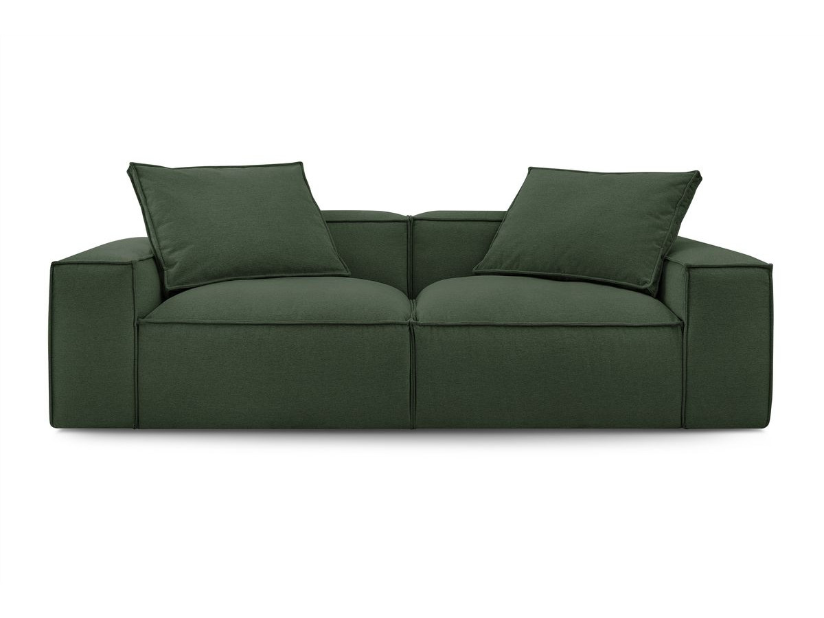 Bobochic Boheme Sofa 3-Sitzer Melange-Stoff Grün