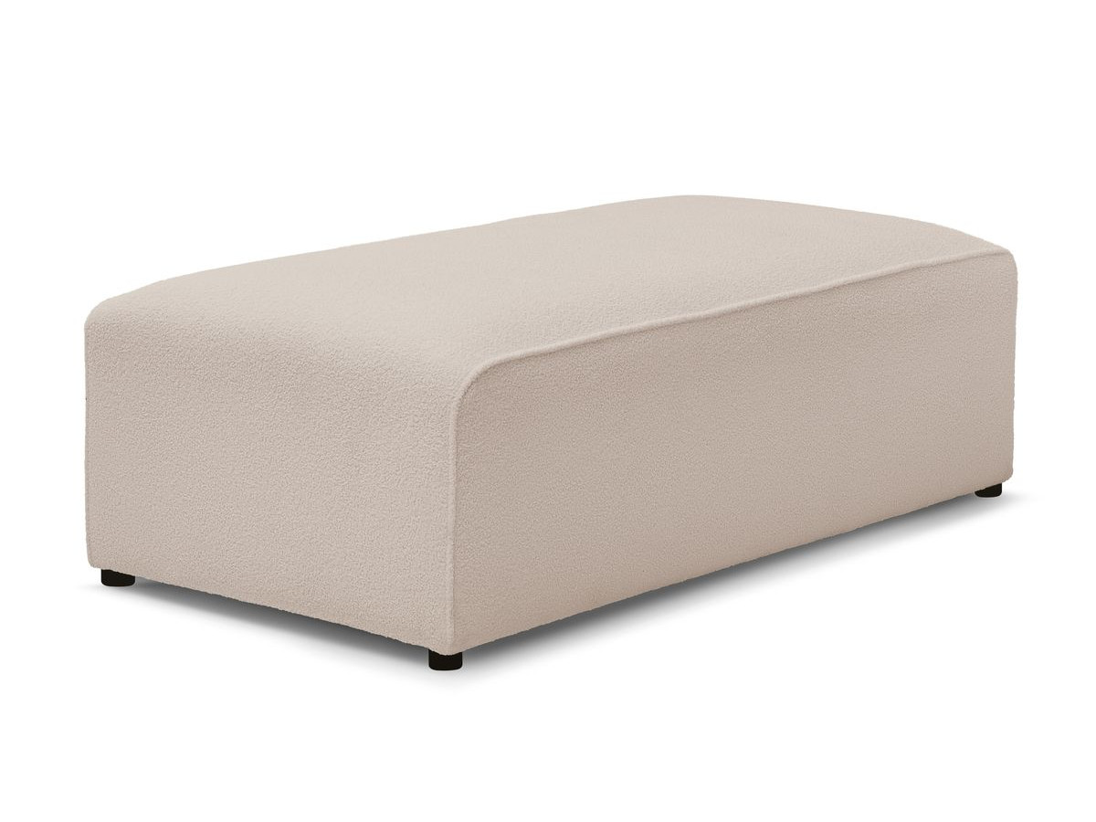 Bobochic Megeve Pouf Bouclé-Stoff Beige