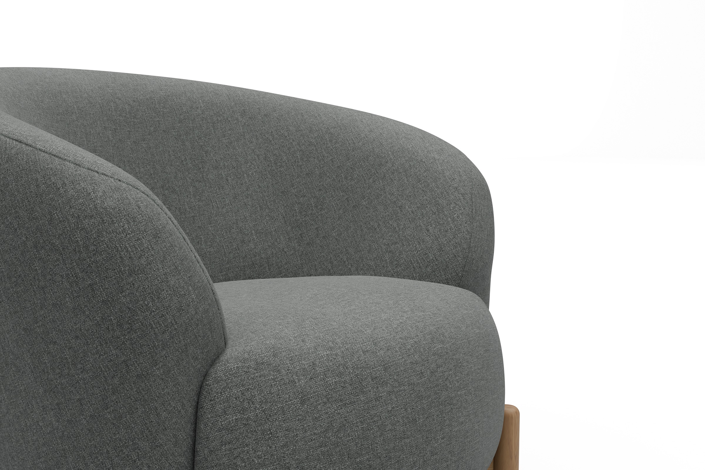 Sessel Ronda Holzbeine Eiche Natur Satya-Steel