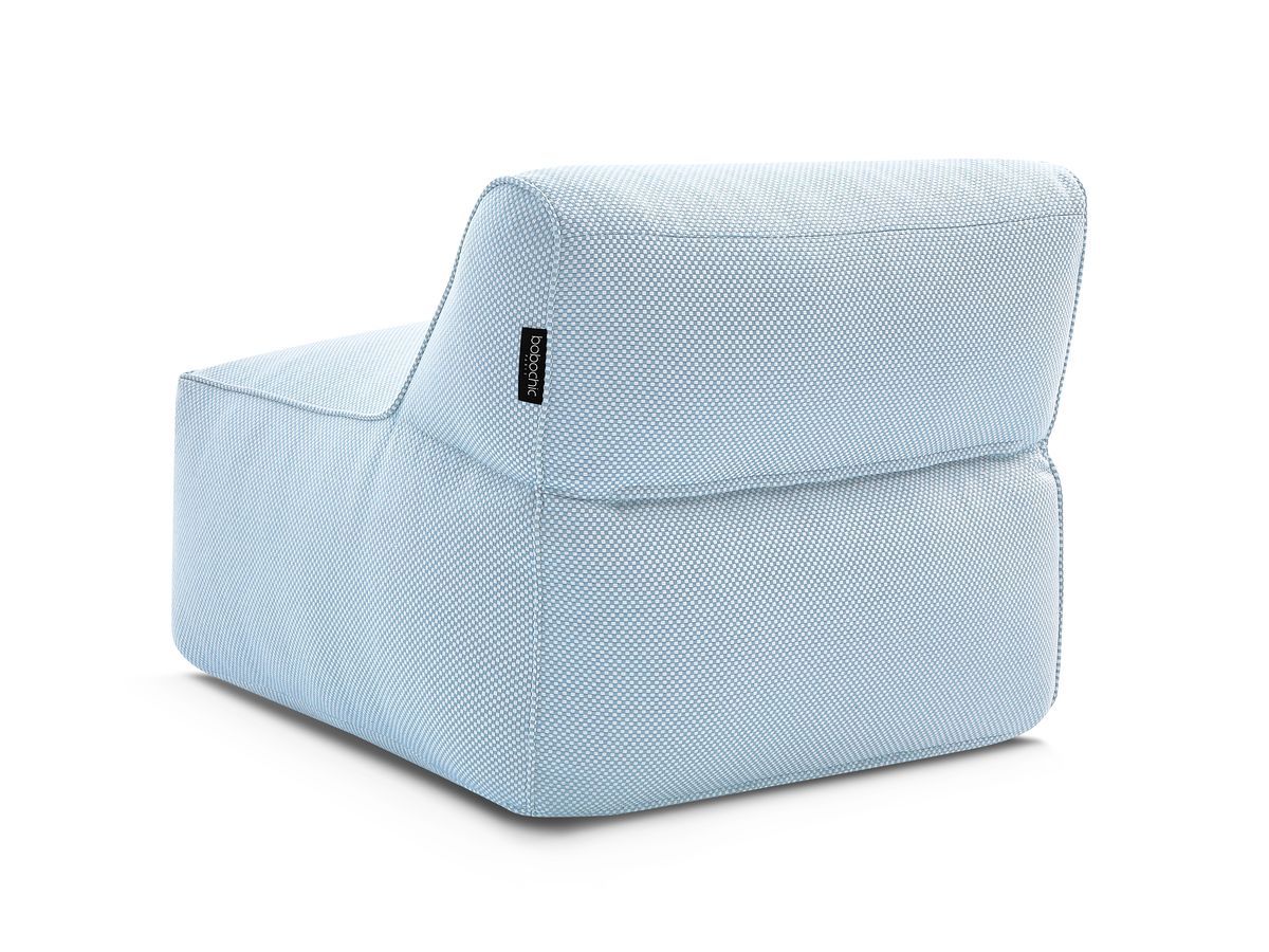 Bobochic Riviera Sofamodul 1-Sitzer Melange-Stoff Hellblau