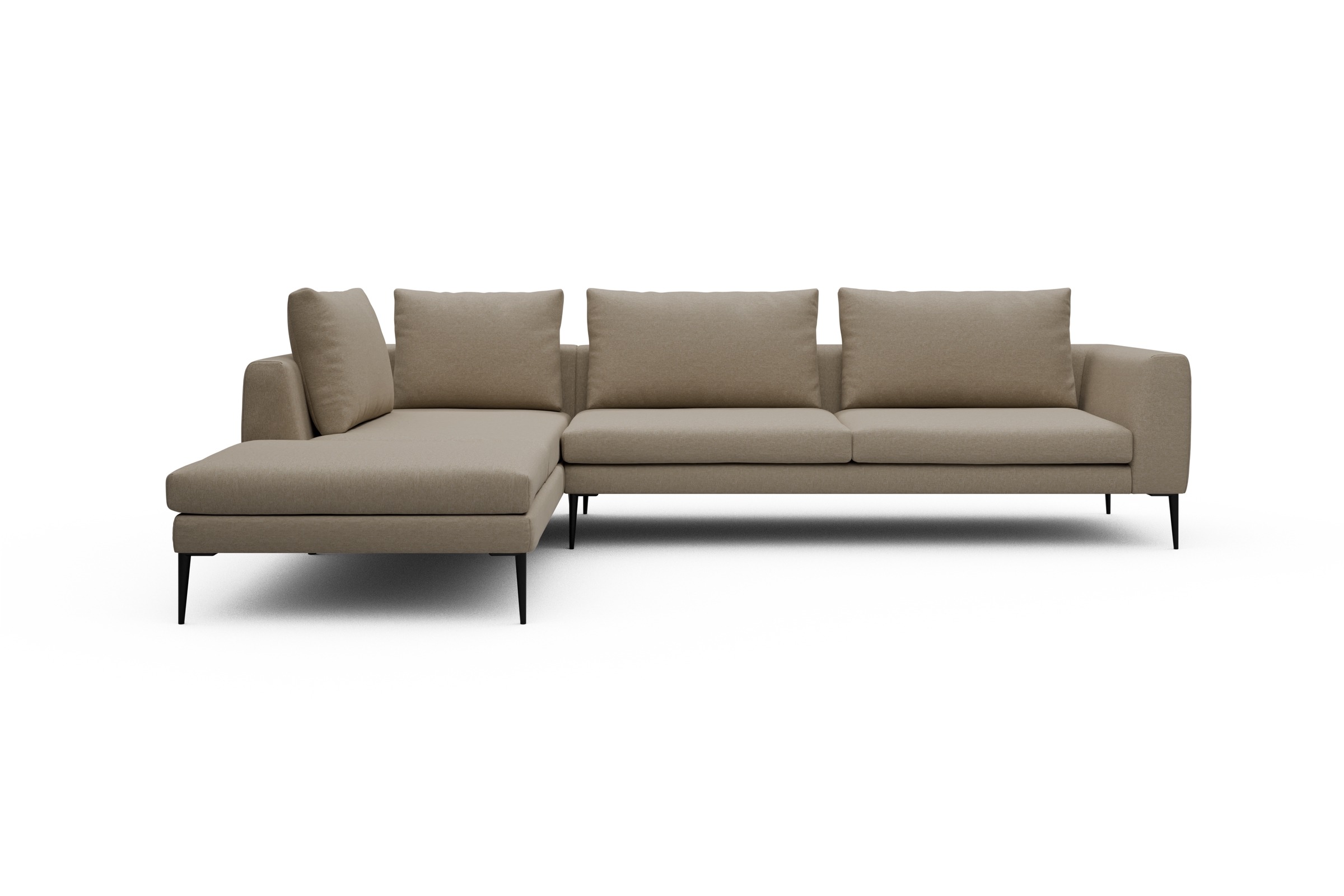 Skandi Home Ecksofa Paul Relax-Ecke rechts mit 3-Sitzer Satya-Natural moebelfaktor